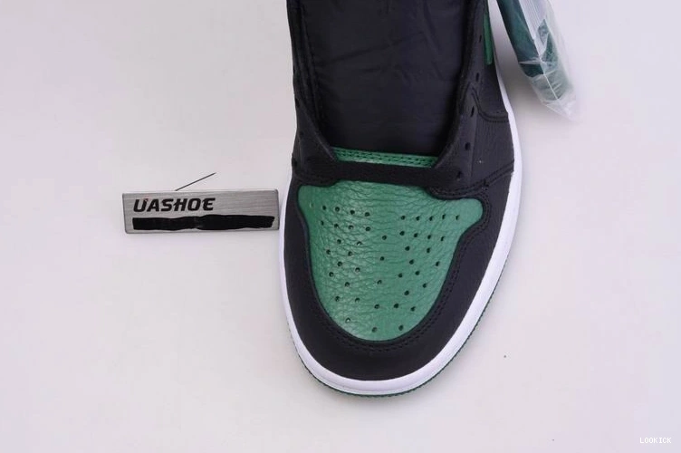 Reps Pine 555088-030  1 Jordan Green High Retro Black 0510